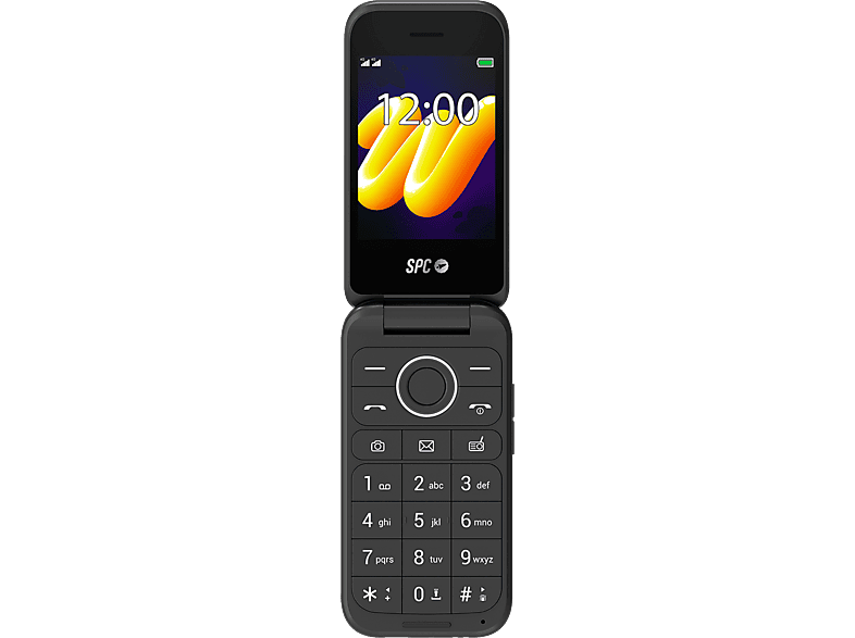 Móvil – SPC Wild, 48+128 MB, 1600 mAh, QVGA, Botón SOS, 4G, 240h Autonomía, Negro