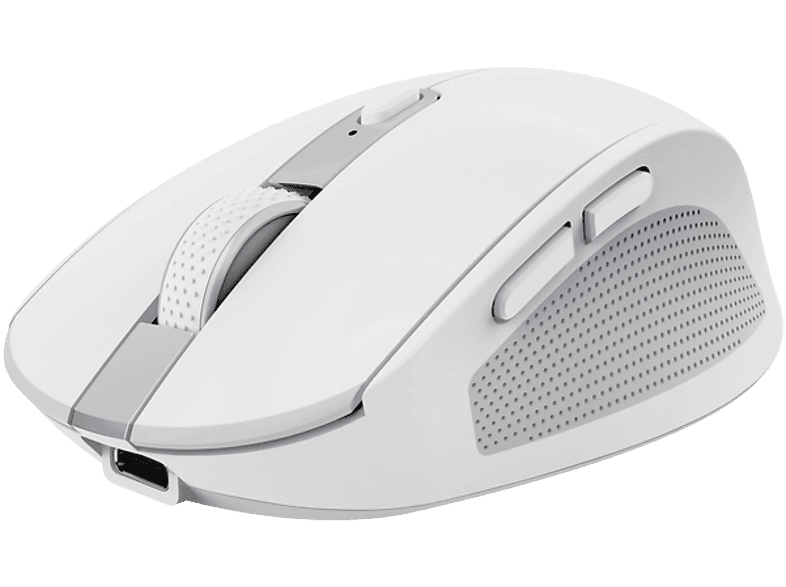 Trust Ozaa Compact, Silencioso, 3200 ppp, Bluetooth, Blanco