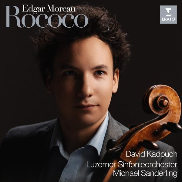Edgar Moreau Rococo című albumának borítója, egy férfival és egy csellóval.