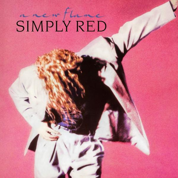 Album borító, Simply Red, öltönyös férfi, rózsaszín háttér.