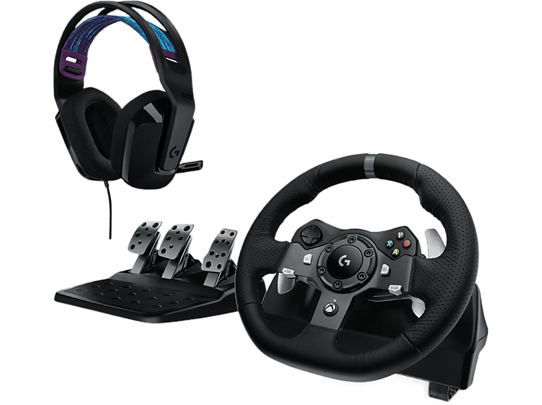 Logitech Gaming Stuurwiel G920 Driving Force + G335 Gaming Headset Zwart (991-000551)