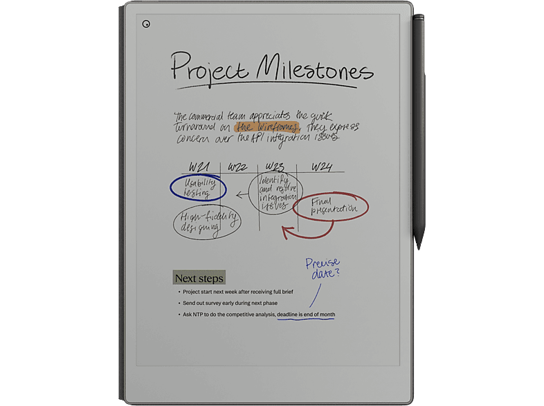 REMARKABLE Paper Pro + Marker Plus + Book Folio Pro Basalt E-ink