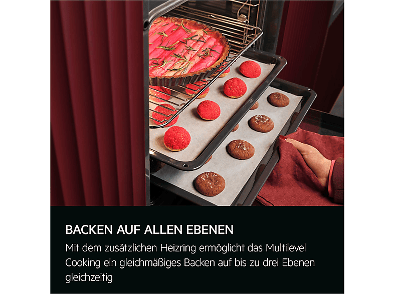 AEG OU5PB40ZSM OU5PB40ZSM Einbaubackofen (72 l, Edelstahl mit Antifingerprint, 596 mm breit, A++) — Foto 5 von 5