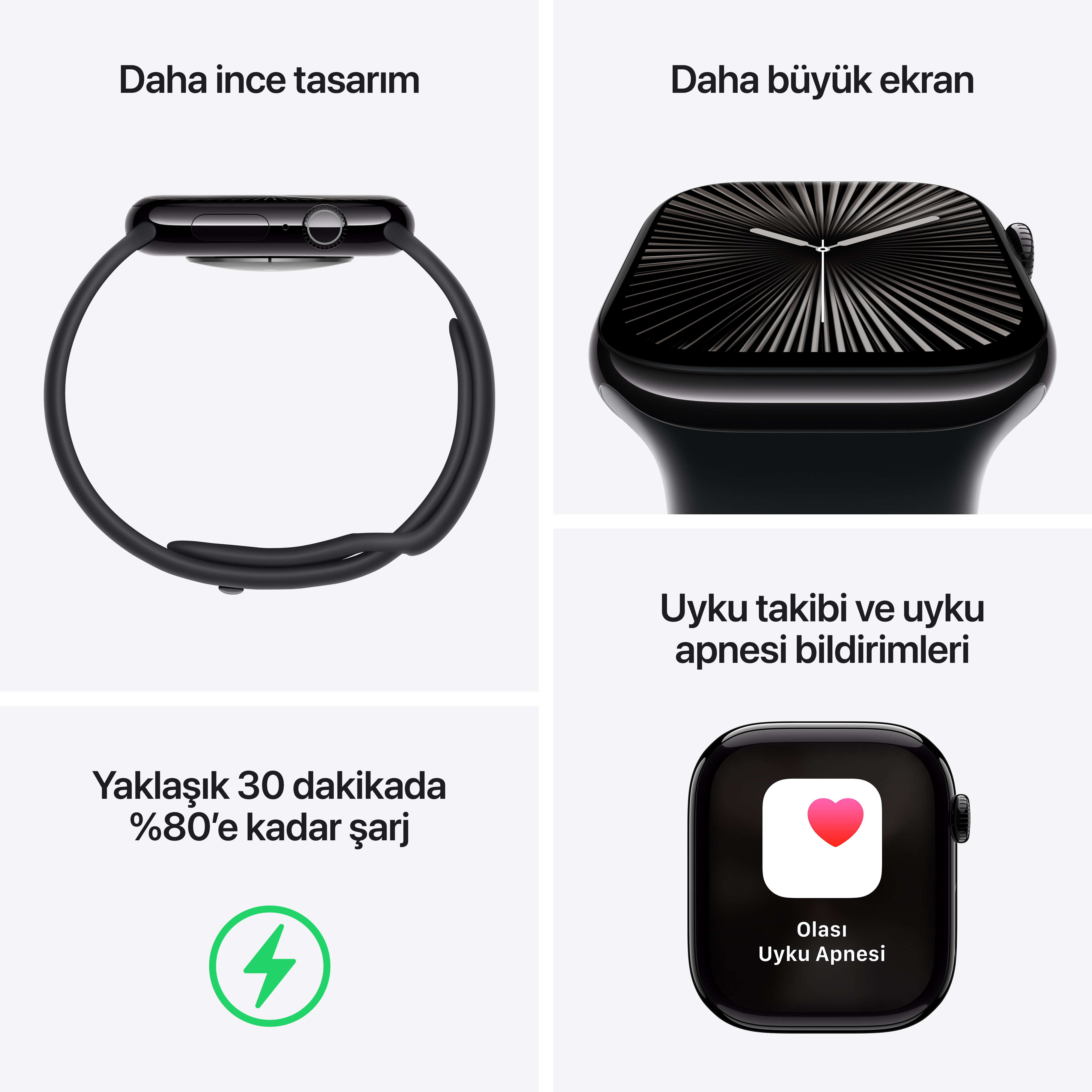 Kırmızı ve siyah bir espresso makinesi, kahve değirmeni, fincanlar ve hamur işleri.