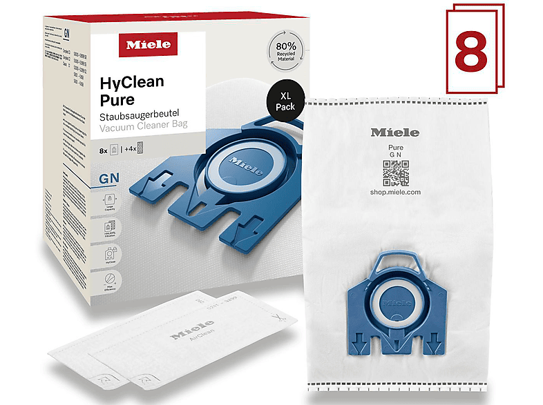 MIELE 12497870 GN XL HyClean Pure Staubsaugerbeutel