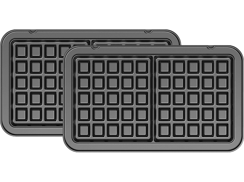 TRISA Prime Panini Waffel Platten Set Schwarz
