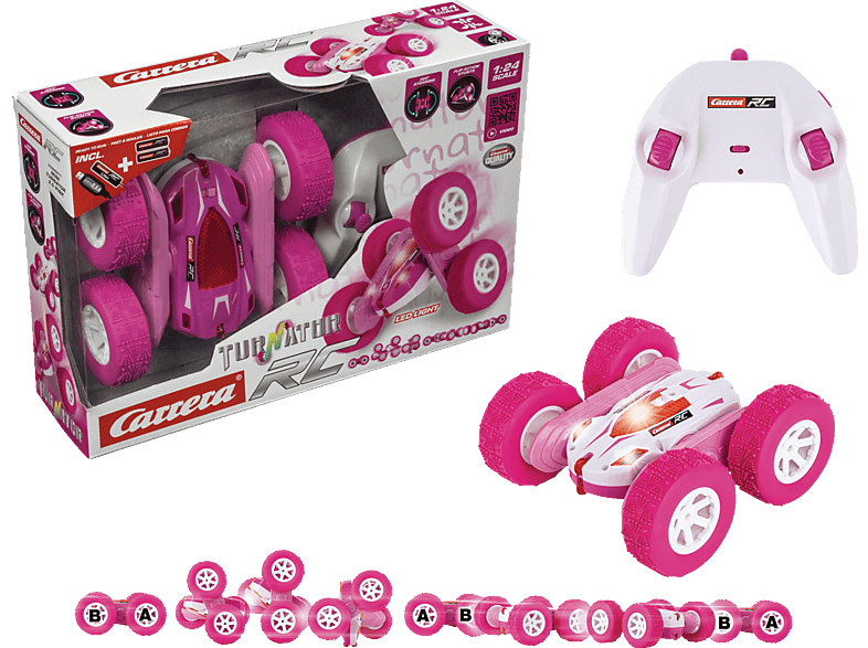 Carrera 2,4 Ghz Mini Turnator Pink (6-99 Jahren) R/C Spielzeugauto, Pink/Weiß