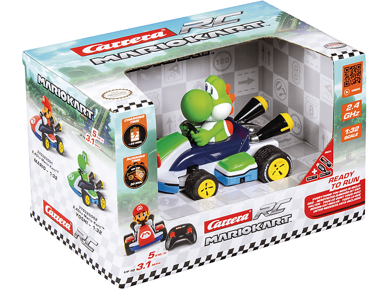 Carrera 370320002 2,4 Ghz Mario Kart Race Kart 1:32 Yoshi R/C Spielzeugauto, Grün — Foto 2 von 5