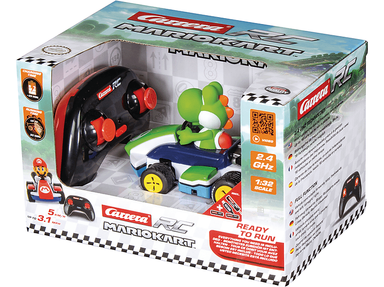 Carrera 370320002 2,4 Ghz Mario Kart Race Kart 1:32 Yoshi R/C Spielzeugauto, Grün — Foto 3 von 5
