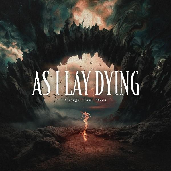Album borítója az "As I Lay Dying" szavakkal egy sötét tájon, tűzzel és madarakkal.
