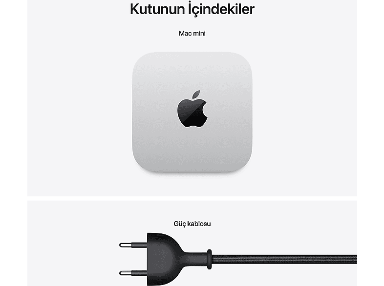 APPLE Mac mini: Apple M4 Pro Çip (12 Çekirdekli CPU, 16 Çekirdekli