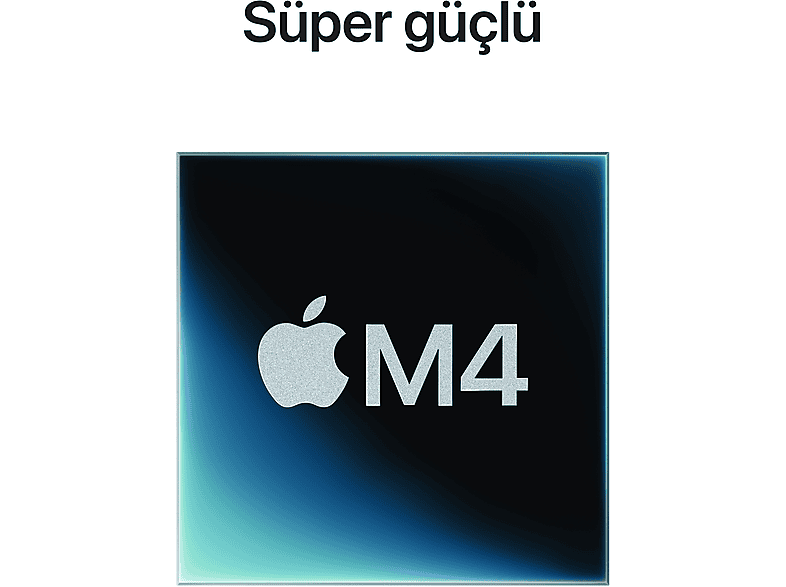 APPLE Mac mini: Apple M4 Çip (10 Çekirdekli CPU, 10 Çekirdekli GPU