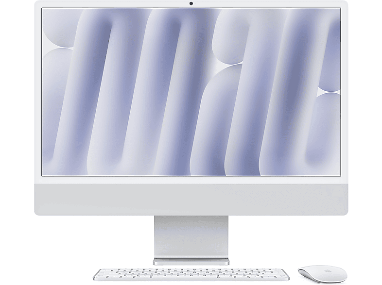 APPLE 24-inch iMac with Retina 4.5K display, Nano-texture glass: Apple M4 chip with 10‑core CPU and 10‑core GPU, 256GB SSD, 16GB - Gümüş