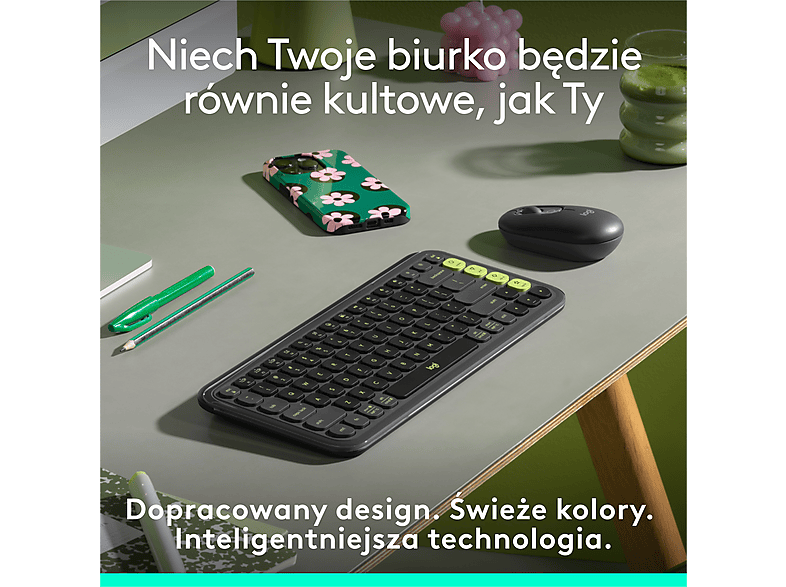 Logitech POP Icon Keys Grafitowy – zdjęcie 3
