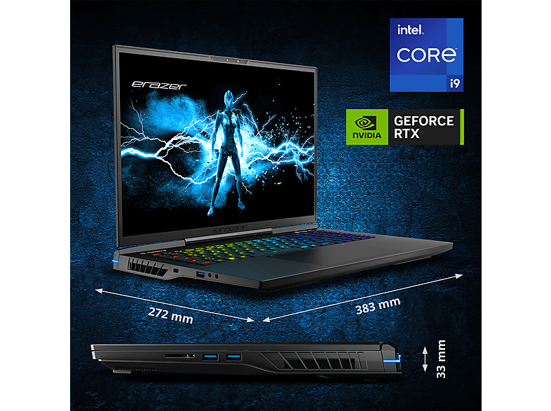 Thumbnail - MEDION ERAZER Beast X40 - 17 Zoll Intel® Core™ i9 i9-14900HX 32 GB 2 TB GeForce RTX™ 4090 Windows 11