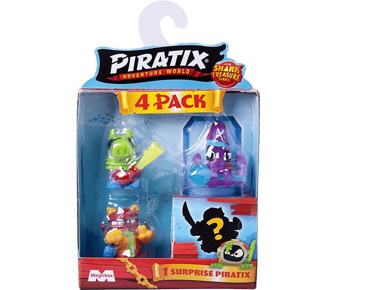 Juego - Magicbox 530PPX2B412IN00 Piratix pack de 4 figuras sorpresas