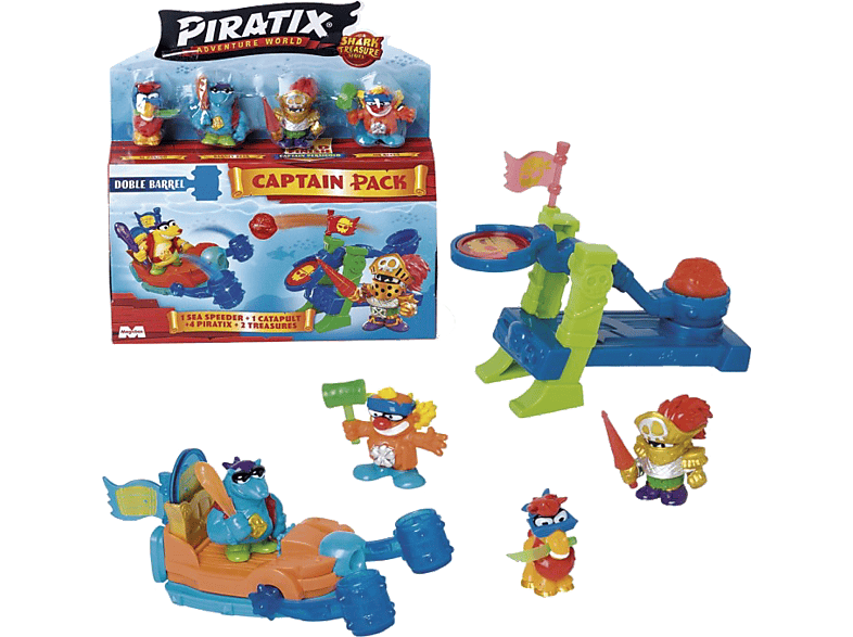 Juego - Magicbox 530PPX2B616IN00 Piratix shark treasure Captain Pack
