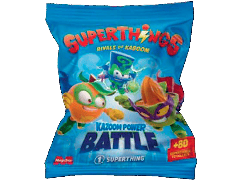 SUPERTHINGS KAZOOM Power Battle - Confezione da 5 Contiene 5 SuperThings (include 1 figura a sorpresa e 1 capitano argento). Confezione da 6 pezzi