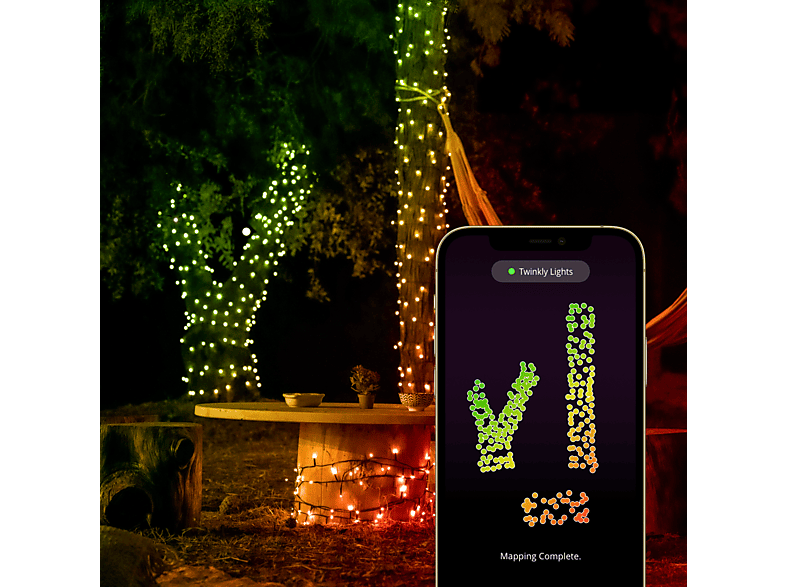 TWINKLY 600LED 48 m für Innen und Außen Lichterkette RGB