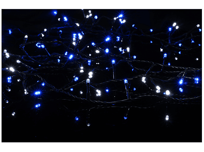 Luci di Natale LYVIA Mega Pazze 24m, Bianco Freddo e Blu