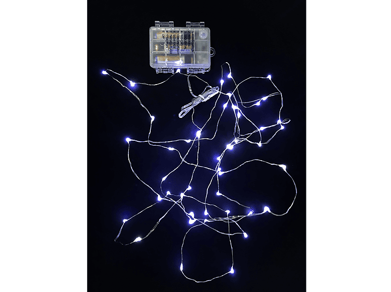 Luci di Natale a batteria Lyvia Pazze 350cm, Bianco Freddo