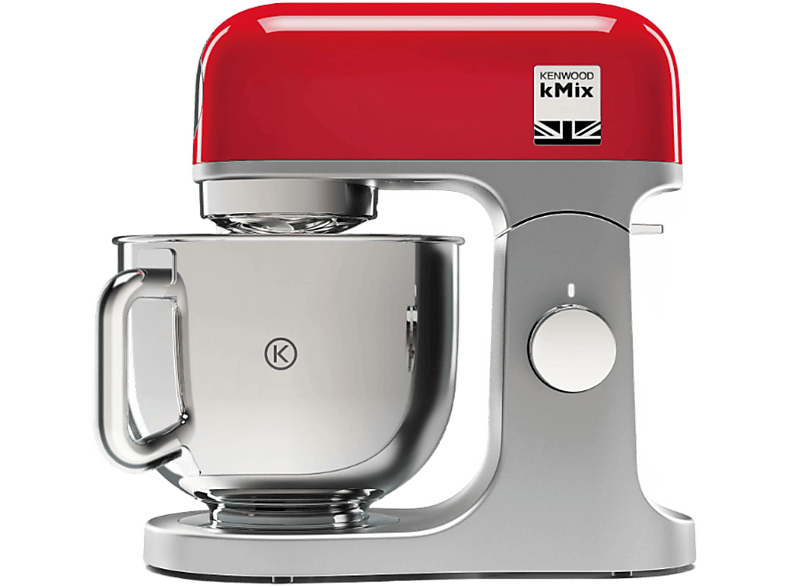 Kenwood kMix KMX750RD, Amasadora repostería, 1000 W, Bol 5L, 6 Velocidades, Rojo