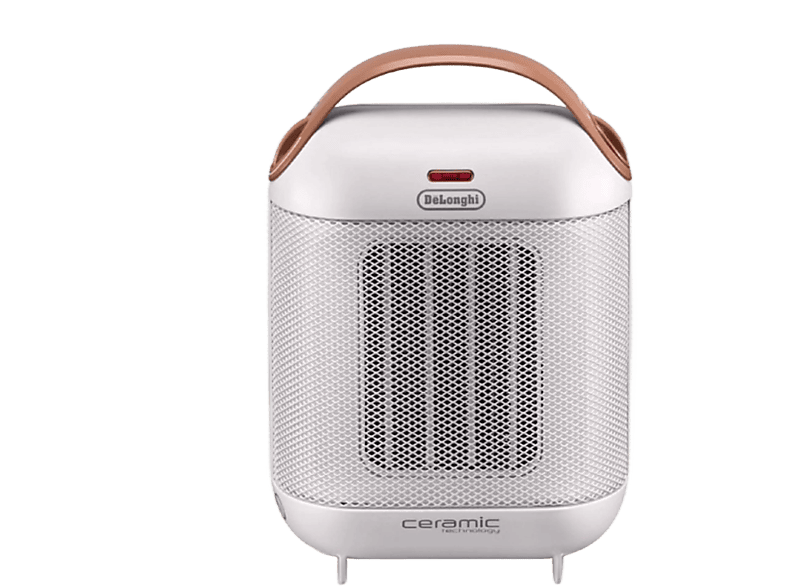 Calefactor cerámico - De'Longhi HFX 30C18, 1800W, Función anticongelación, Termostato ajustable, Blanco y marrón