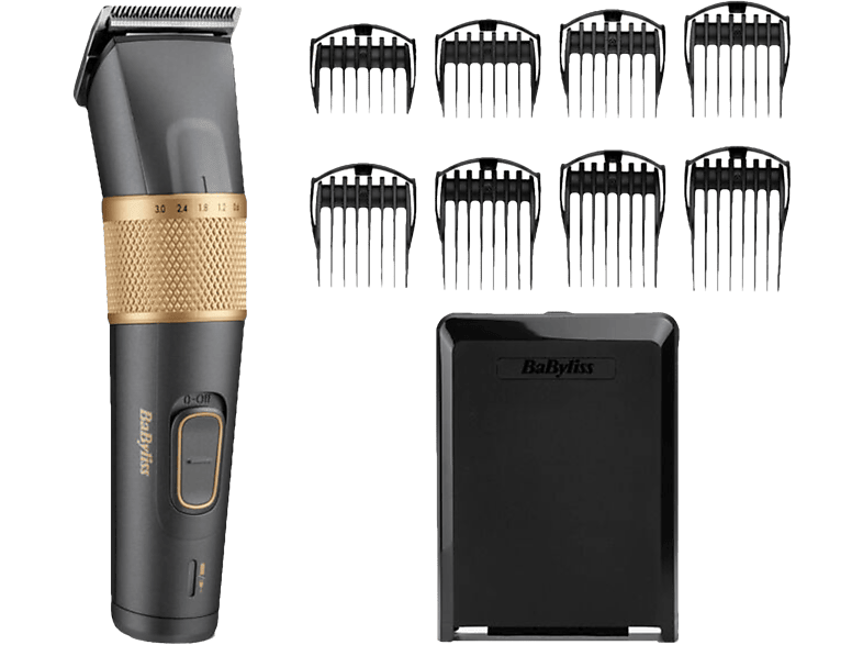 BABYLISS E987E Graphite Precision 12in1 Haarschneider Schwarz/Gold