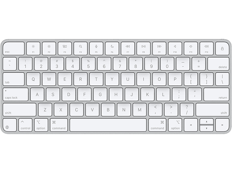 APPLE Magic Keyboard (2024) vezeték nélküli Bluetooth billentyűzet, US Angol kiosztás, fehér (MXCL3LB/A)