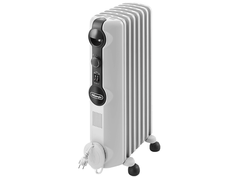 De'Longhi Radia-s Easytronic TRRSE0715, Sistema de aceite, 1500W, Termostato seguridad, 7 Elementos, Blanco