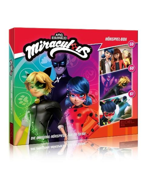 Box-Art für Miraculous: Geschichten von Ladybug & Cat Noir. Enthält Charaktere und Text in einem farbenfrohen Design.