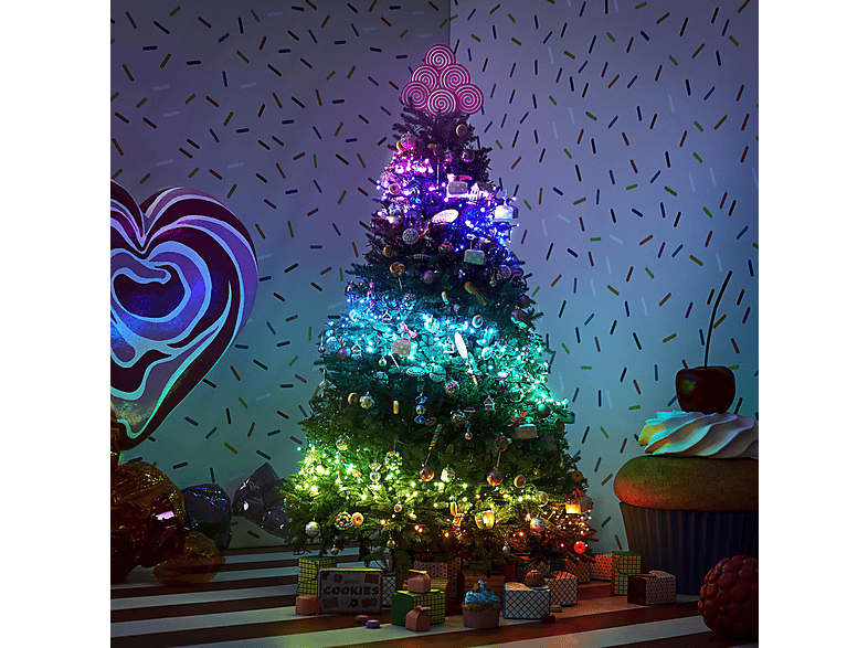 TWINKLY 250LED 20 m für Innen und Außen Lichterkette RGB