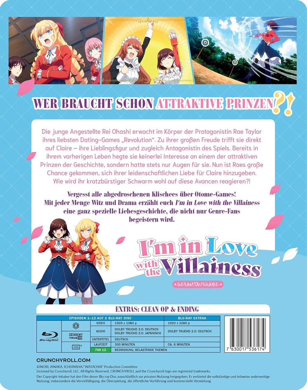 Eine DVD-Hülle mit Text und Bildern, hauptsächlich auf Japanisch.