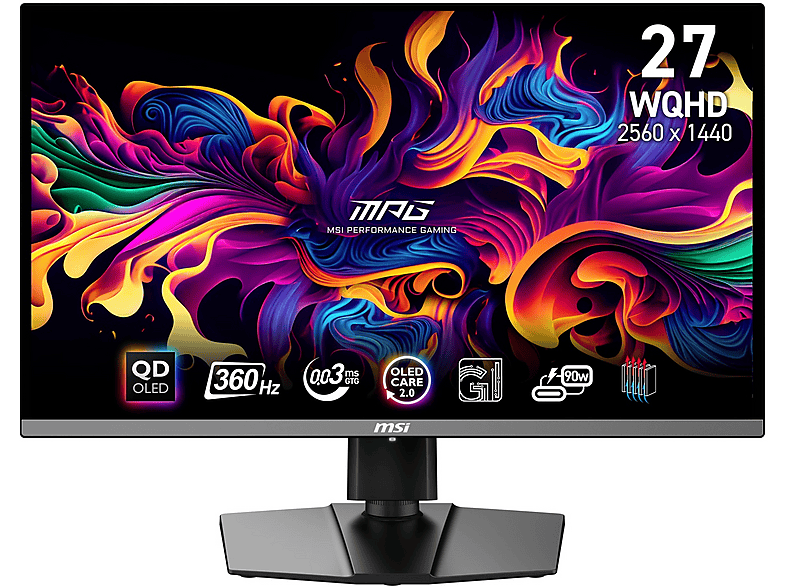 MSI MPG 271Qrx Qd-Oled Monitor, 27", 2K UltraWide Qhd, 2560 x 1440 Pixel