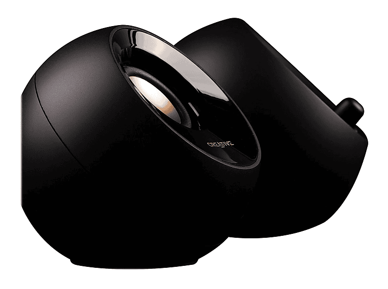 Creative Pebble Plus 2.1 USB-Desktop-Lautsprecher mit Subwoofer, 3.5 mm Stereoklinke, schwarz — Foto 3 von 4