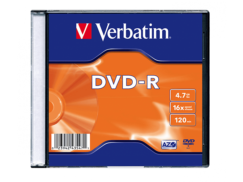 Verbatim DVD-R Advanced AZO Slim Case 1szt.