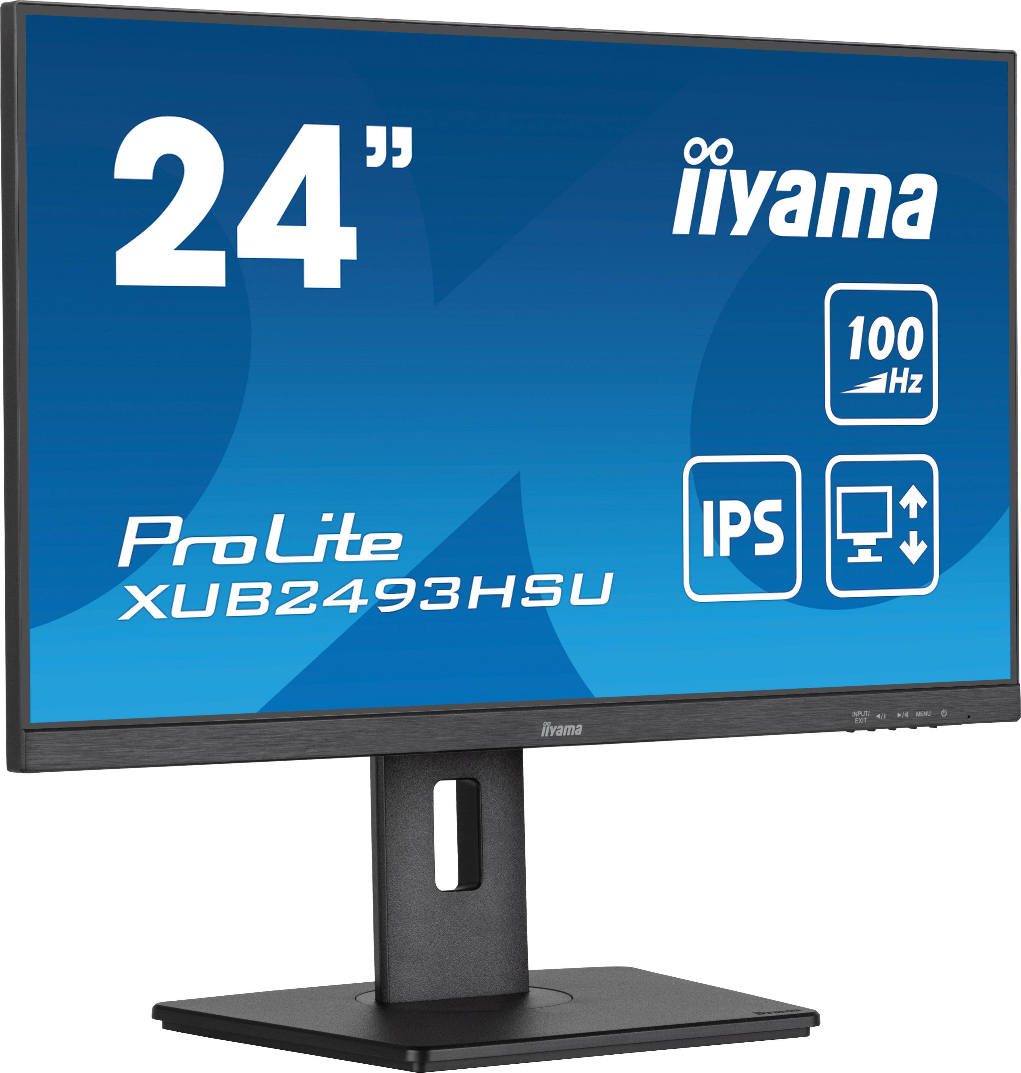 Ein 24-Zoll-Computermonitor mit 100 Hz und IPS-Display.