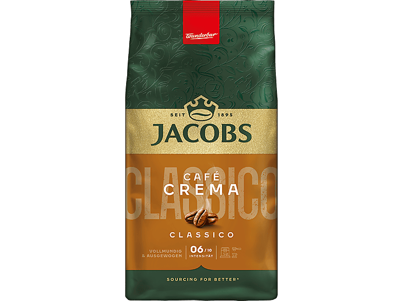 Jacobs Caffe Crema Classico Kaffeebohnen, 1 kg