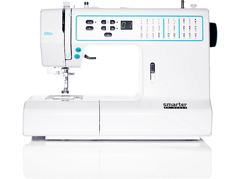 Pfaff Smarter by Pfaff, 260C, 27-Stiche Nähmaschine (70 Watt, Freiarmnähen, Blau)