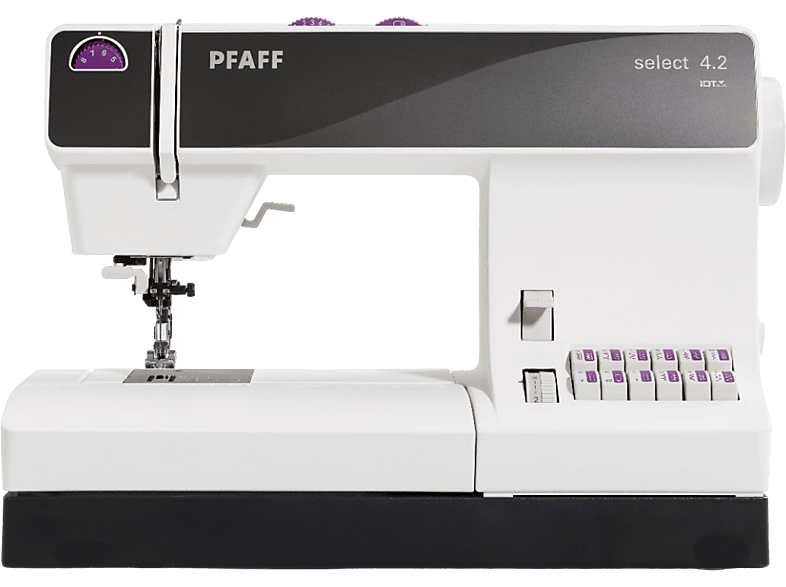 Pfaff select 4.2 Nähmaschine (55 Watt, 40-Stiche, Freiarmnähen, Weiß)