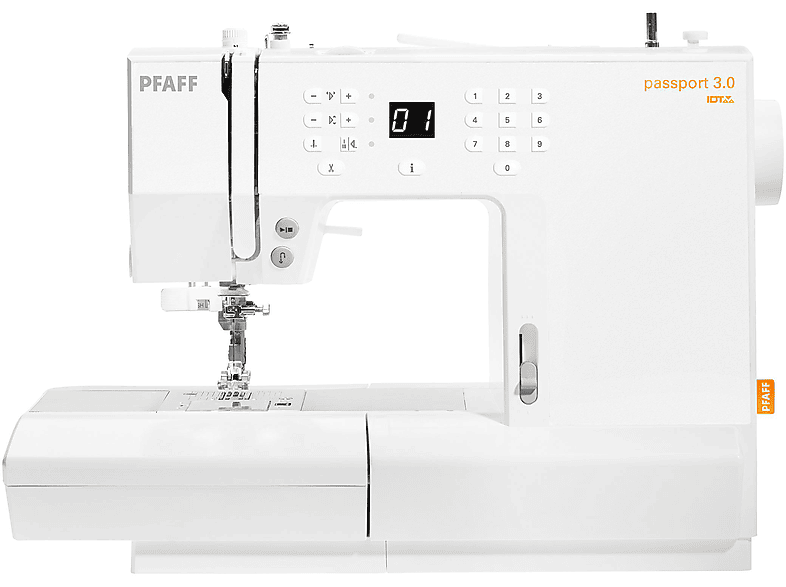 Pfaff Passport 3.0, 100-Stiche Nähmaschine (70 Watt, Weiß) — Foto 2 von 5