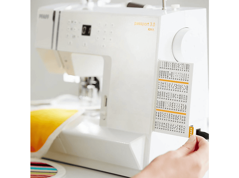 Pfaff Passport 3.0, 100-Stiche Nähmaschine (70 Watt, Weiß) — Foto 3 von 5