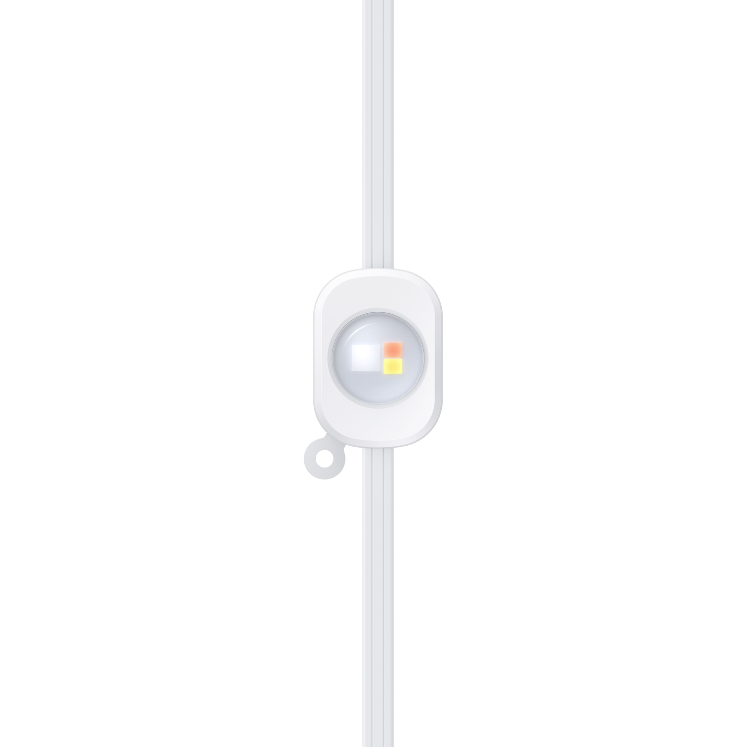 White light with three wires, single light unit with a multi-colored LED.