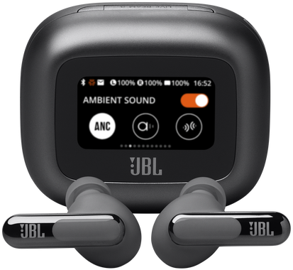 JBL Live Beam 3 TWS Bluetooth fülhallgató mikrofonnal, fekete
