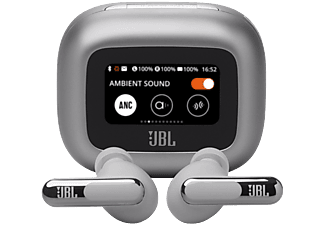 JBL Live Beam 3 TWS Bluetooth fülhallgató mikrofonnal, ezüst