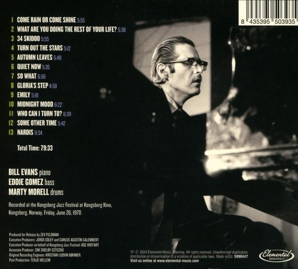Albumcover einer Jazz-Platte mit einem Mann mit Brille, am Klavier sitzend, mit Titelliste.