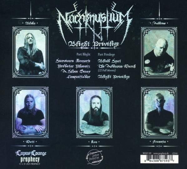 Albumcover mit Fotos von Bandmitgliedern und Songtiteln.