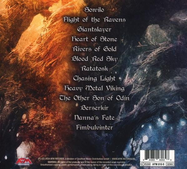 Albumcover mit Songtiteln und Bandnamen. Der Hintergrund hat eine dunkle, künstlerische Textur.