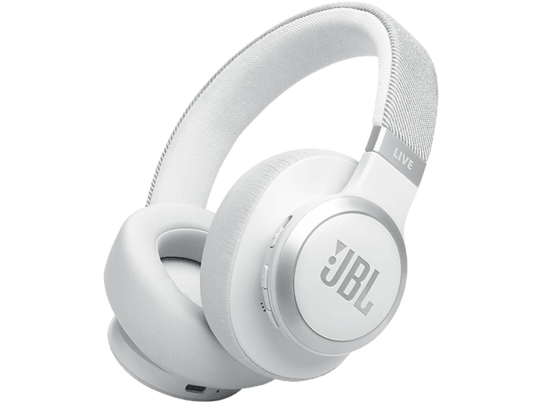 JBL Live 770 NC Bluetooth zajszűrős fejhallgató, fehér