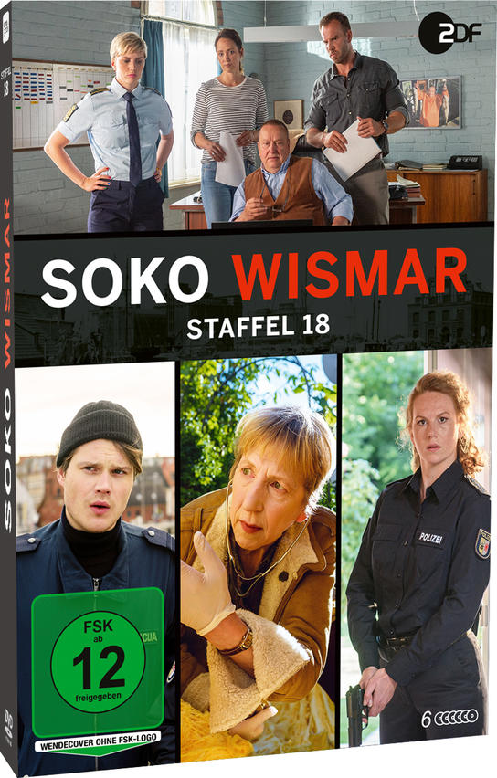 DVD-Cover von SOKO Wismar Staffel 18, mit Schauspielern auf dem Cover.